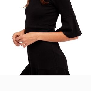 Free People Black Bell Sleeve Top